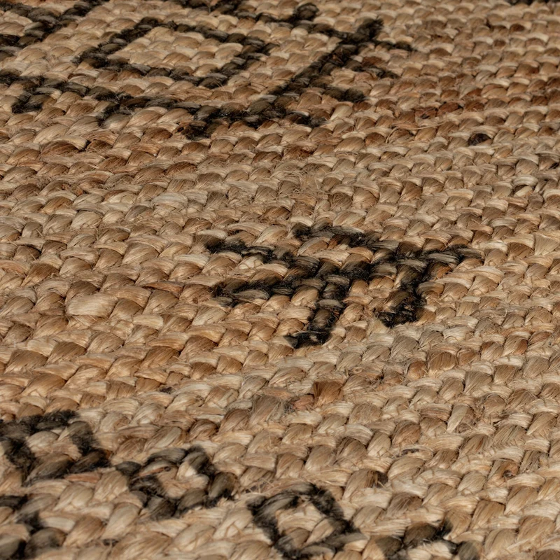 Teppich Jute handgewebt geometrisch PAUL