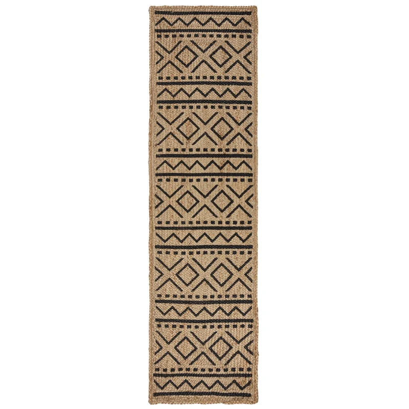 Teppich Jute handgewebt geometrisch SCOTT