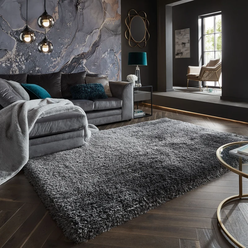 Teppich Hochflor Modern-Design, superweich