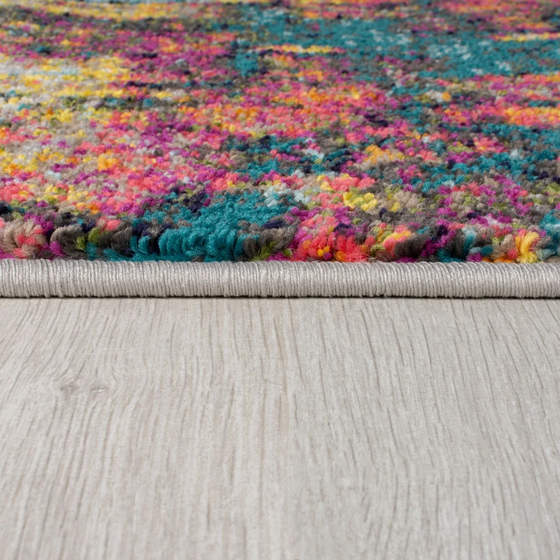 Teppich Abstrakt-Design, handgewebt, bunt ABSTRACTION
