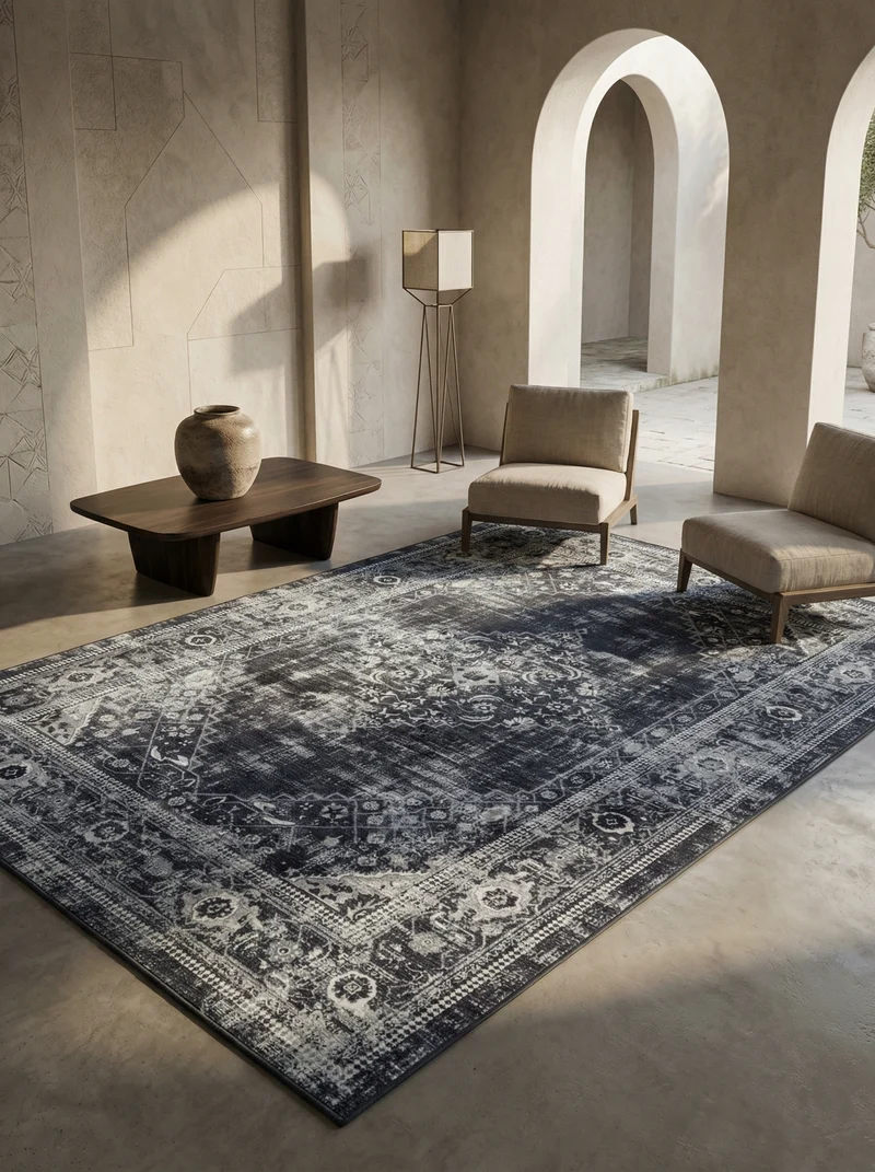 Flachgewebe-Teppich Orientalisch – Waschbar | Maschinenwaschbar bei 30°C