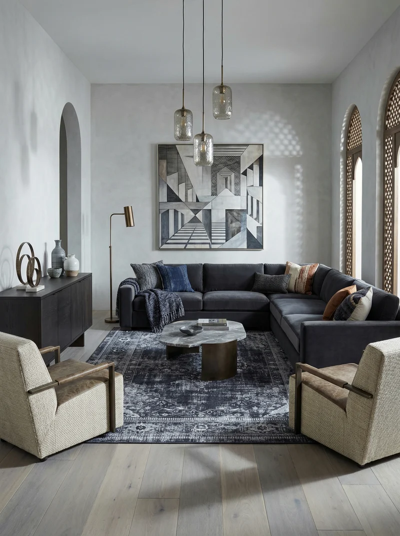 Flachgewebe-Teppich Orientalisch – Waschbar | Maschinenwaschbar bei 30°C