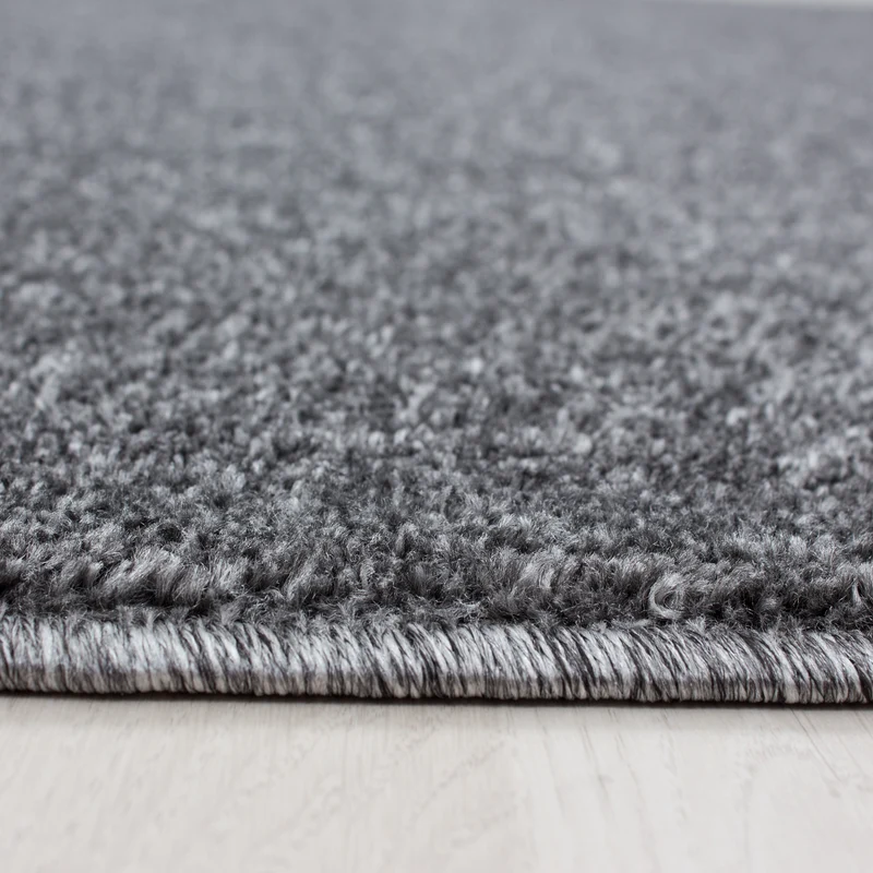 Kurzflor-Teppich Einfarbig – Waschbar & Strapazierfähig | Frisée-Garn für Lebendige Textur