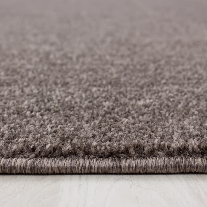 Kurzflor-Teppich Einfarbig – Waschbar & Strapazierfähig | Frisée-Garn für Lebendige Textur