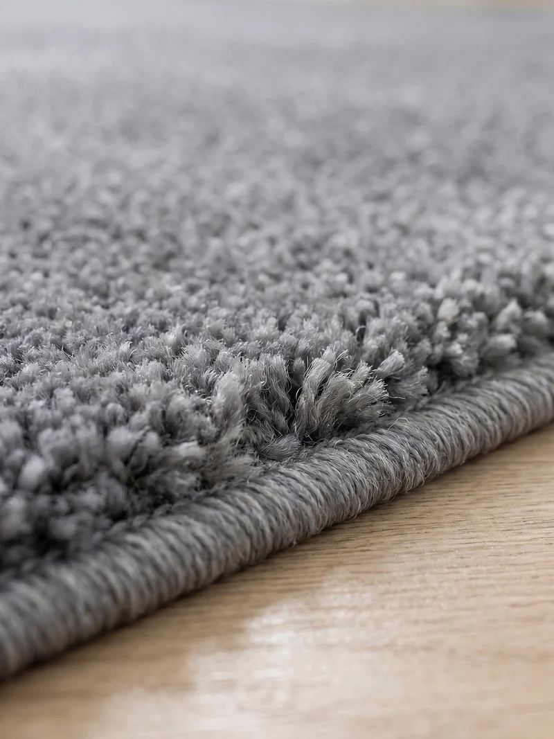 Kurzflor-Teppich Einfarbig – Waschbar & Strapazierfähig | Frisée-Garn für Lebendige Textur