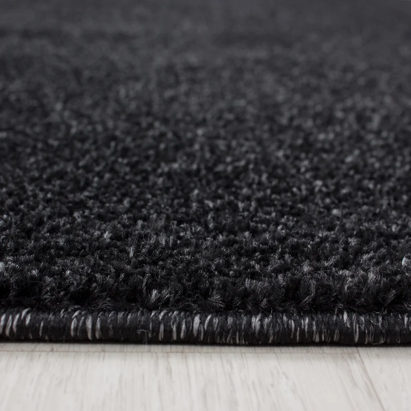 Kurzflor-Teppich Einfarbig – Waschbar & Strapazierfähig | Frisée-Garn für Lebendige Textur