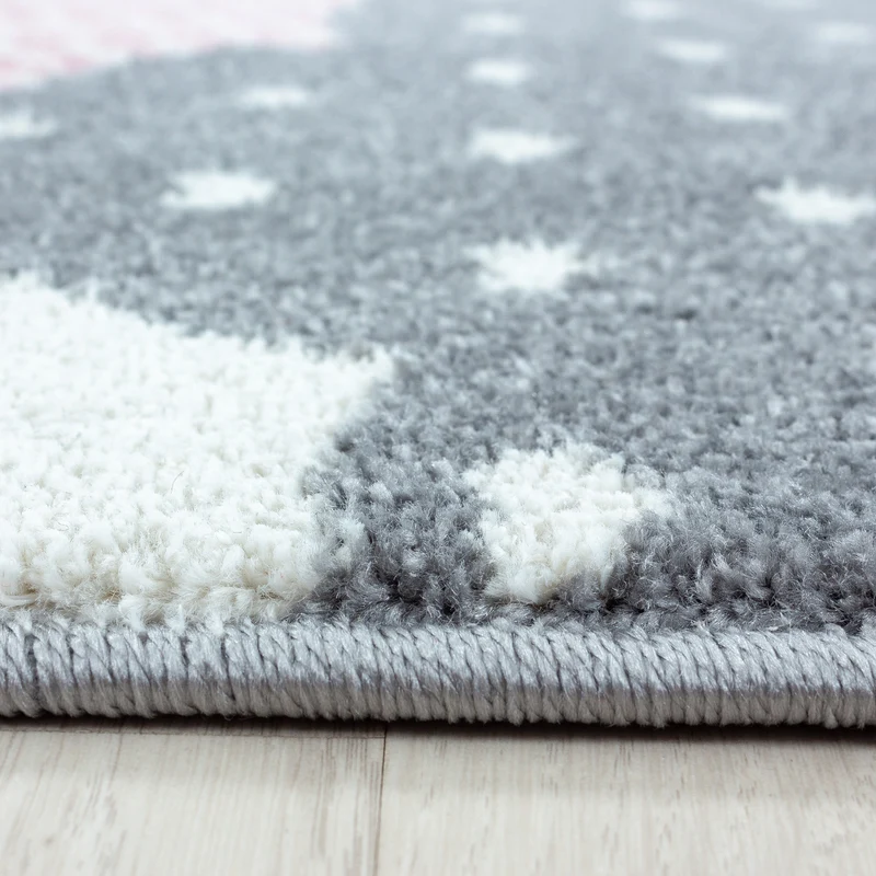 Kinderteppich Wolken-Motiv – Waschbar & Strapazierfähig für Kinderzimmer