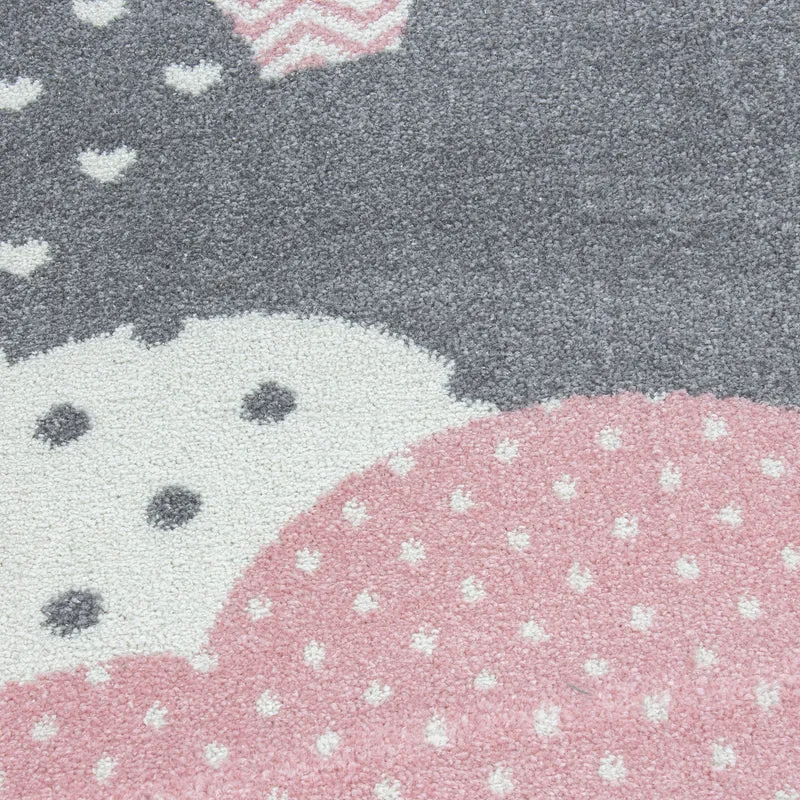Kinderteppich Wolken-Motiv – Waschbar & Strapazierfähig für Kinderzimmer