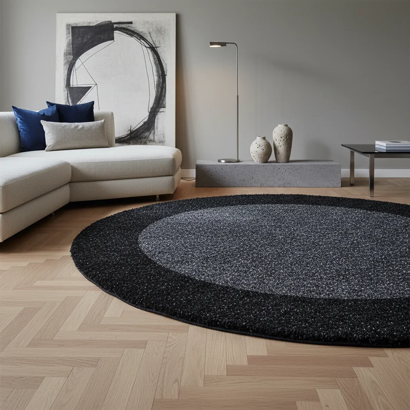 Shaggy Hochflor-Teppich Bordüre – Waschbar & Flauschig | 3,00 cm Florhöhe für Barfußkomfort
