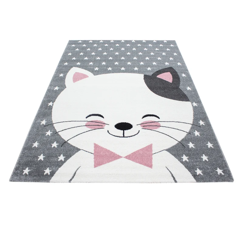 Kinderteppich Katzen-Motiv – Waschbar & Strapazierfähig für Kinderzimmer