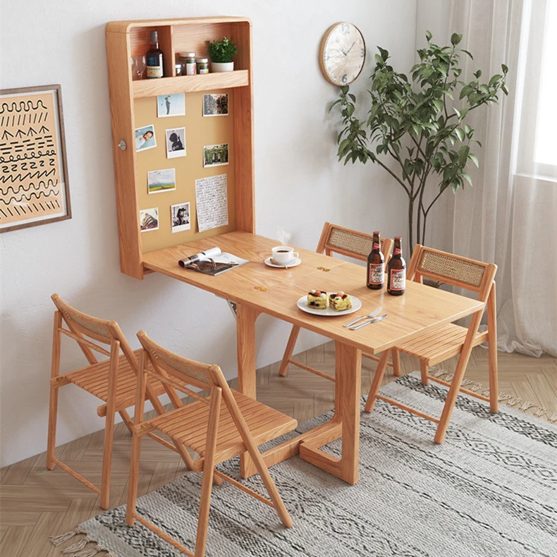 Wandmontierter Klappschreibtisch und Esstisch
