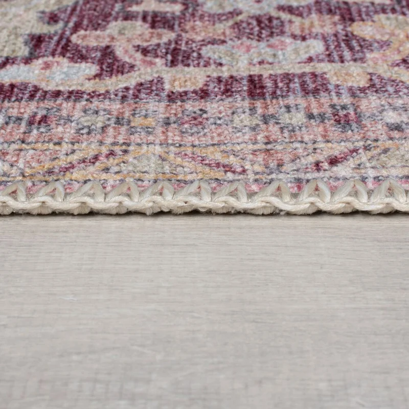 Waschbarer Flachgewebe-Teppich Vintage · 80 % recycelte Mischfasern