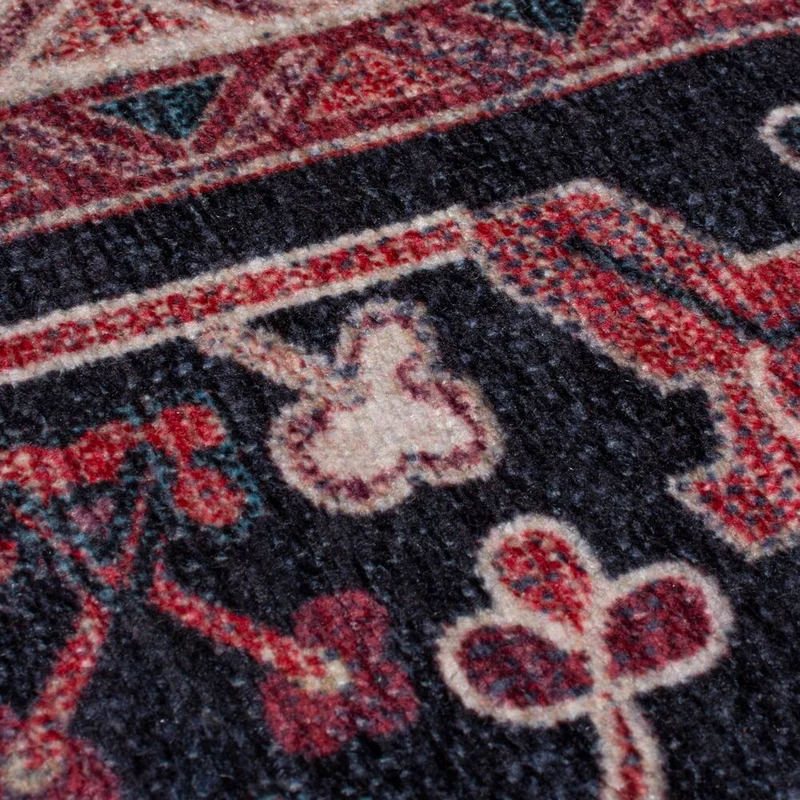 Waschbarer Flachgewebe-Teppich Vintage · 80 % recycelte Mischfasern