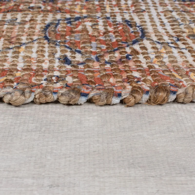 Teppich Jute Vintage-Design, handgewebt