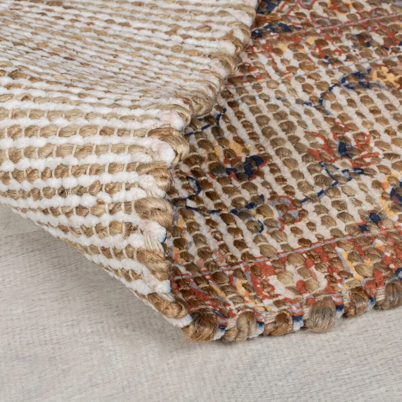 Teppich Jute Vintage-Design, handgewebt