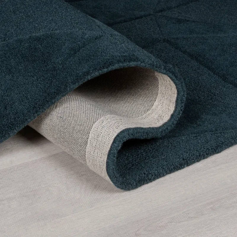 Wollteppich Scherbenrelief · 100 % Wolle · 10 mm Kurzflor