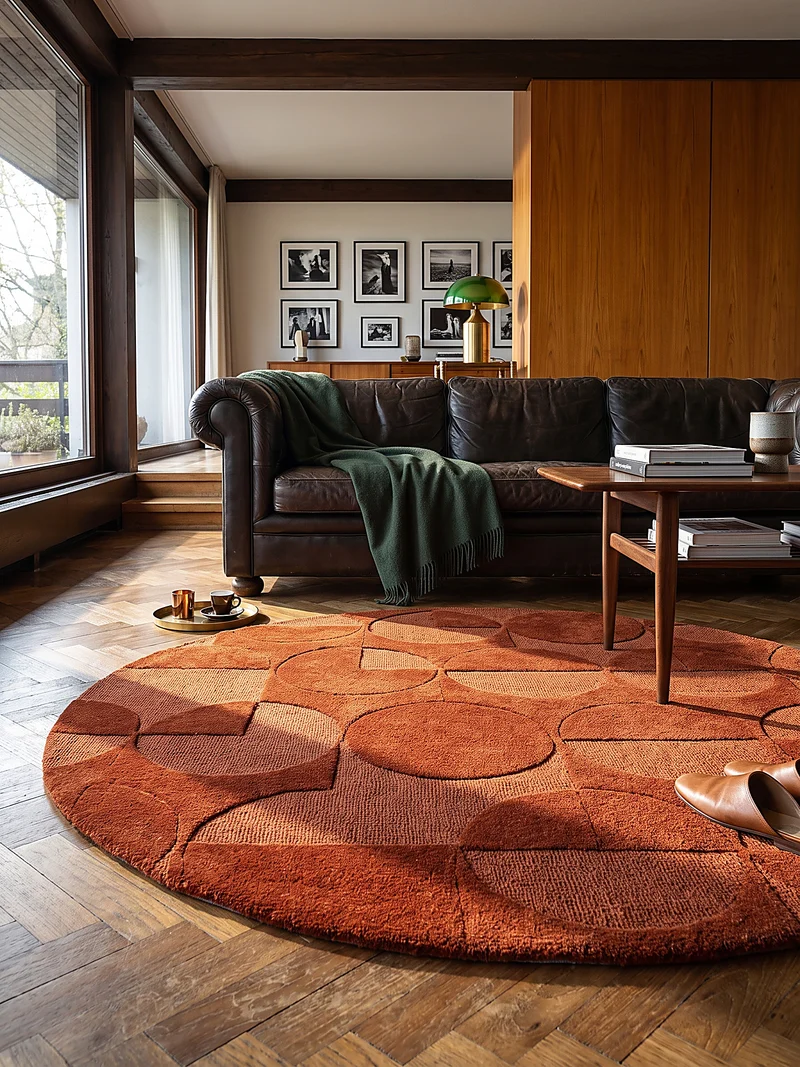 Wollteppich Geometrisches-Design, naturfarben NOAH