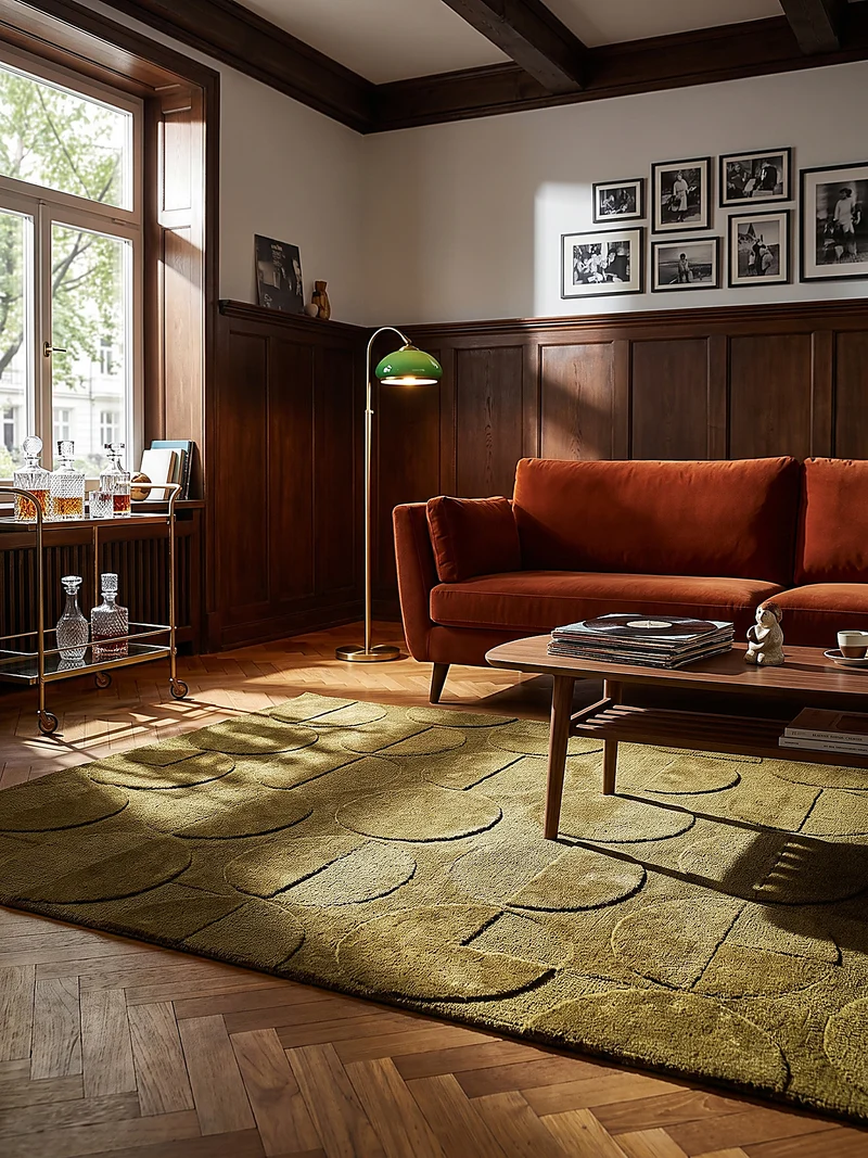 Wollteppich Geometrisches-Design, naturfarben NOAH