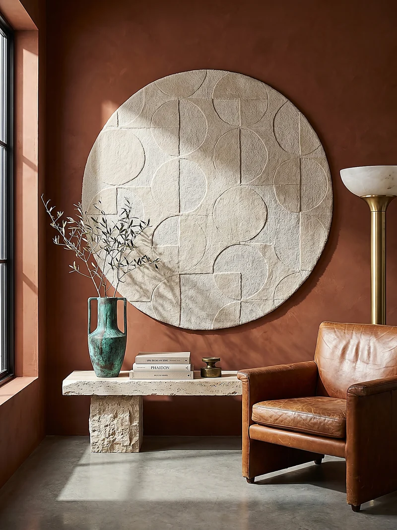 Wollteppich Geometrisches-Design, naturfarben NOAH
