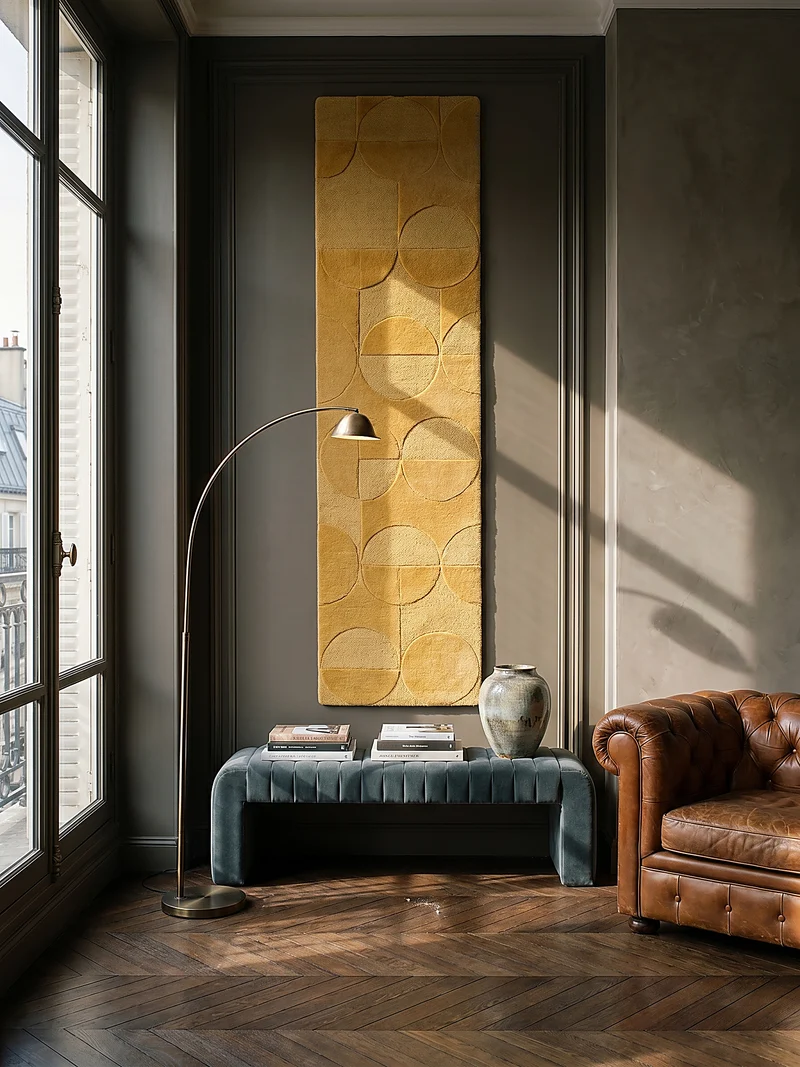 Wollteppich Geometrisches-Design, naturfarben NOAH
