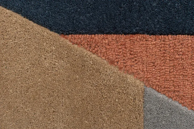 Wollteppich Geometrisch-Design, handgetuftet, kontraststark KYLE