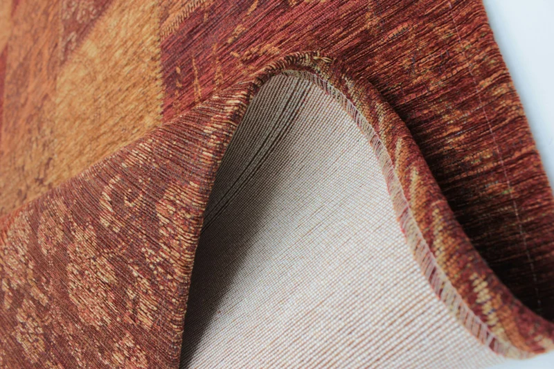 Flachgewebe-Teppich Patchwork-Chenille · 50 % Acryl · Vintage
