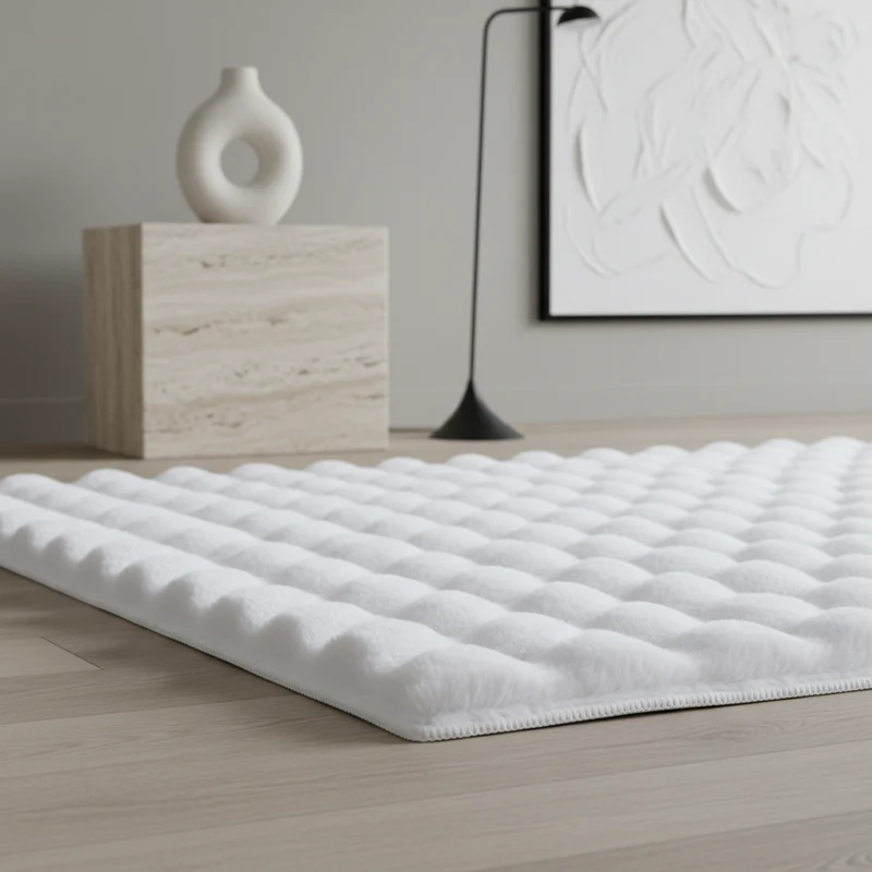 Hochflor-Teppich Einfarbig – Waschbar & Weich | Maschinenwaschbar bei 30°C
