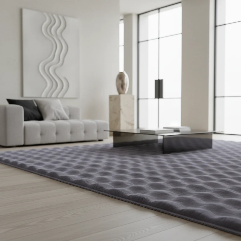 Hochflor-Teppich Einfarbig – Waschbar & Weich | Maschinenwaschbar bei 30°C