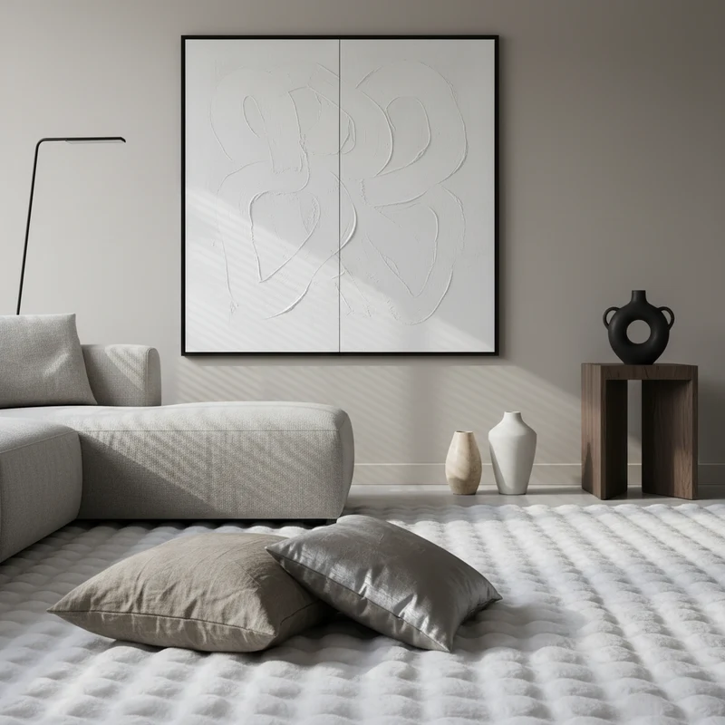 Hochflor-Teppich Einfarbig – Waschbar & Weich | Maschinenwaschbar bei 30°C