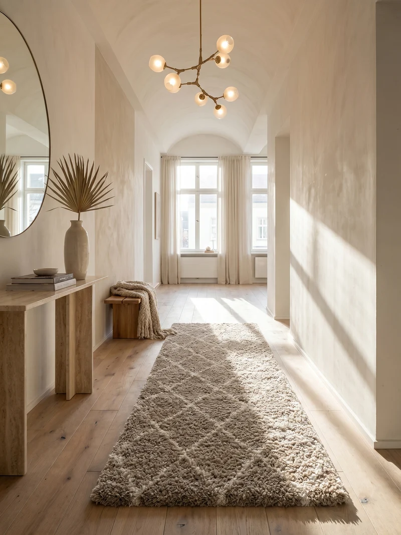 Shaggy Hochflor-Teppich Geometrisch – Waschbar & Flauschig | 3,00 cm Florhöhe für Barfußkomfort