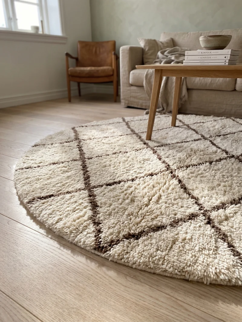 Shaggy Hochflor-Teppich Geometrisch – Waschbar & Flauschig | 3,00 cm Florhöhe für Barfußkomfort