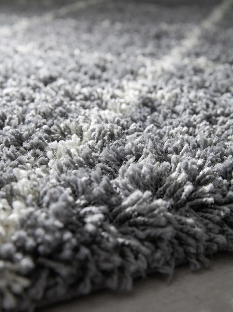 Shaggy Hochflor-Teppich Geometrisch – Waschbar & Flauschig | 3,00 cm Florhöhe für Barfußkomfort