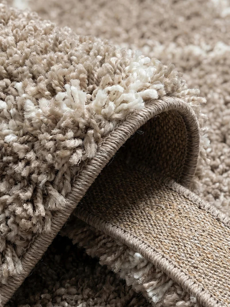 Shaggy Hochflor-Teppich Geometrisch – Waschbar & Flauschig | 3,00 cm Florhöhe für Barfußkomfort