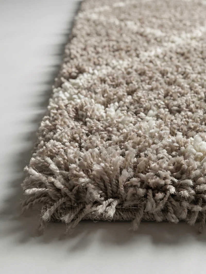 Shaggy Hochflor-Teppich Geometrisch – Waschbar & Flauschig | 3,00 cm Florhöhe für Barfußkomfort