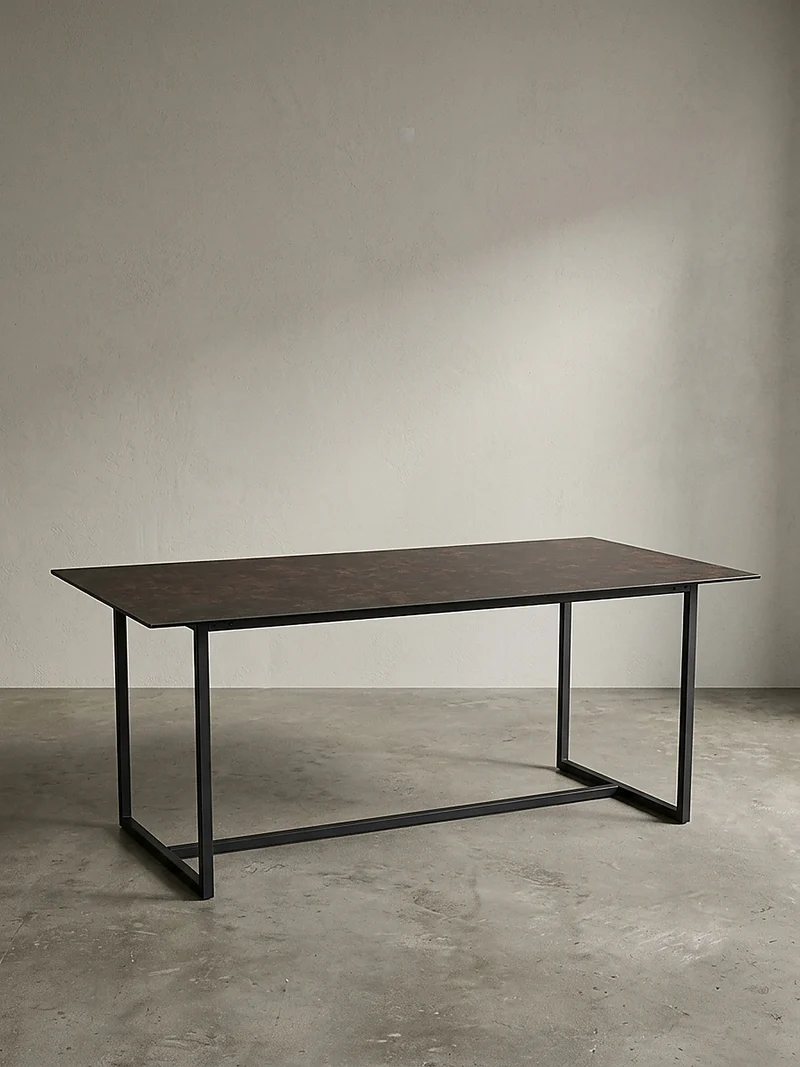 Esstisch Glas Keramik Marmoroptik Designer 180x90