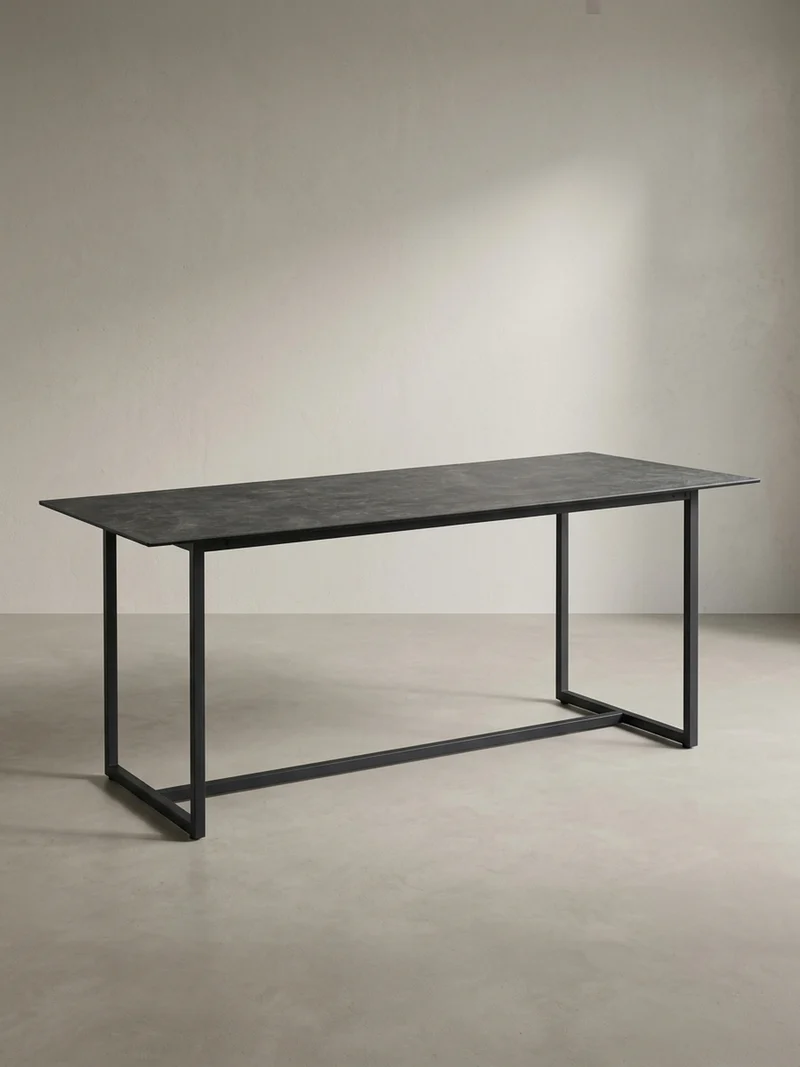 Esstisch Glas Keramik Marmoroptik Designer 180x90