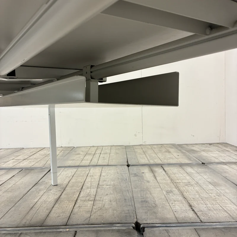 PLANMÖBEL Manuell höhenverstellbarer Schreibtisch Weiß 180x78cm Bürotisch Gebraucht