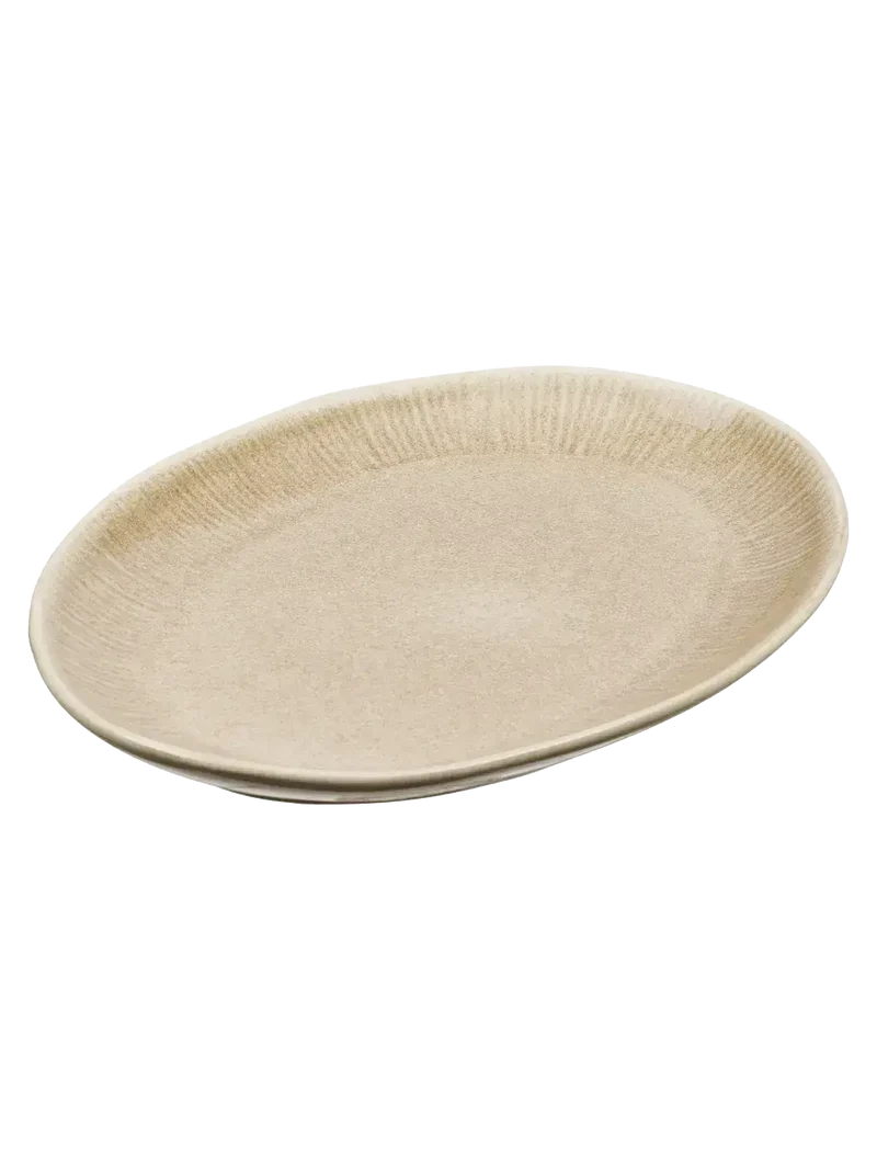 Viola Serviertablett Keramik, beige