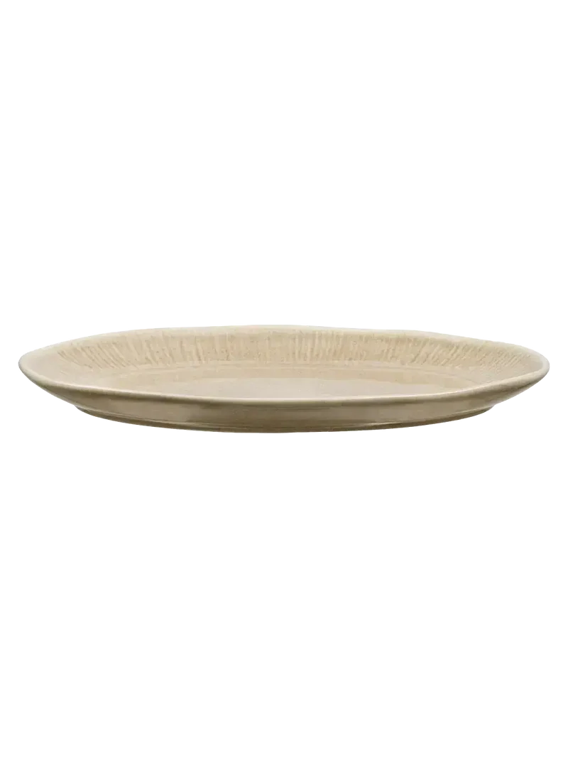 Viola Serviertablett Keramik, beige