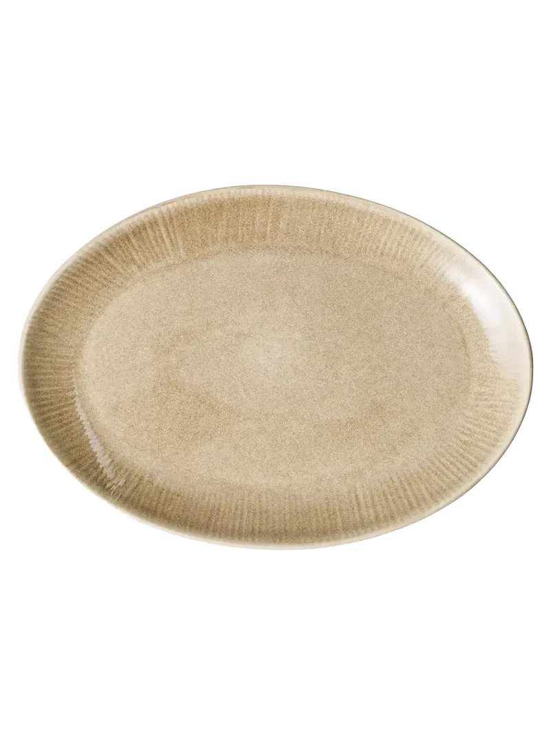 Viola Serviertablett Keramik, beige