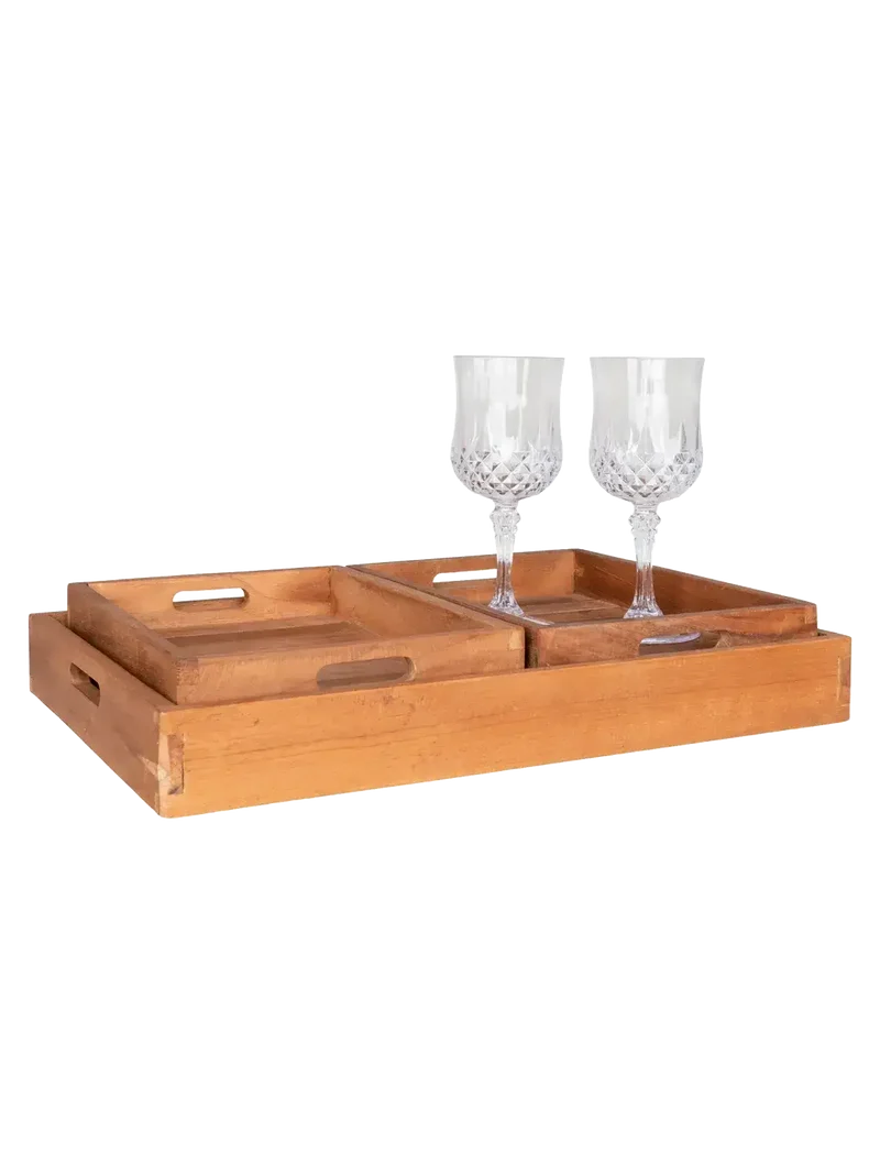 Faro Tablett Teakholz, natur