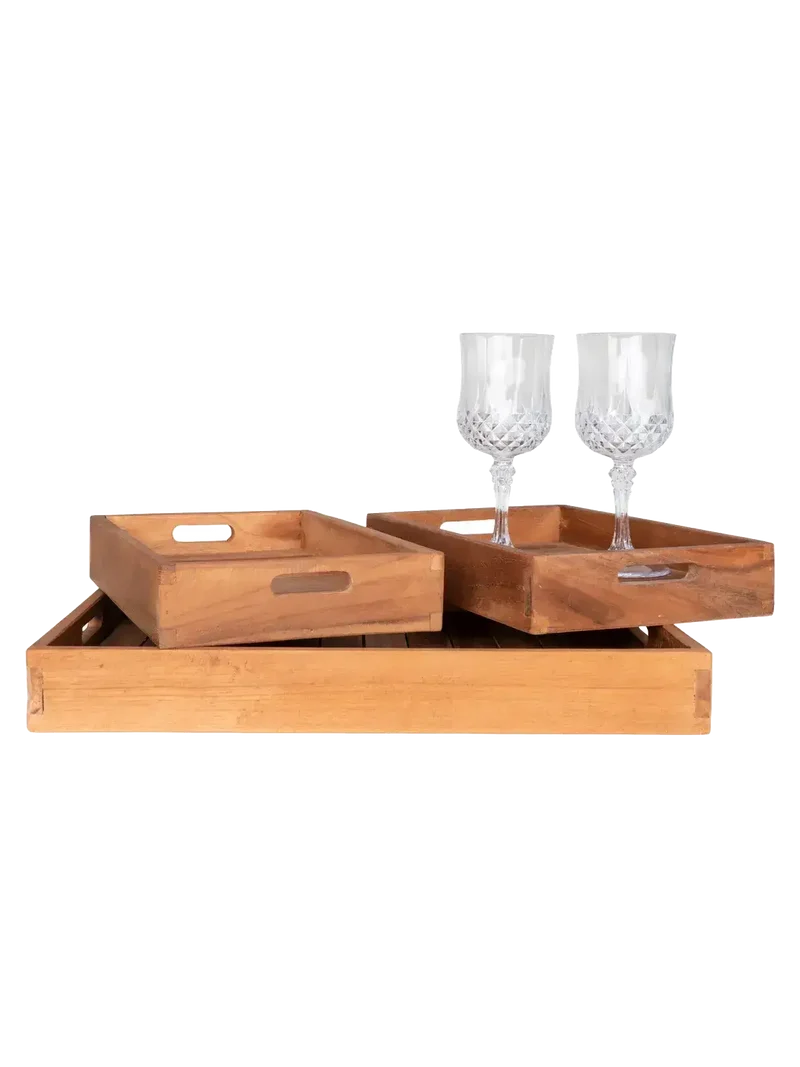 Faro Tablett Teakholz, natur