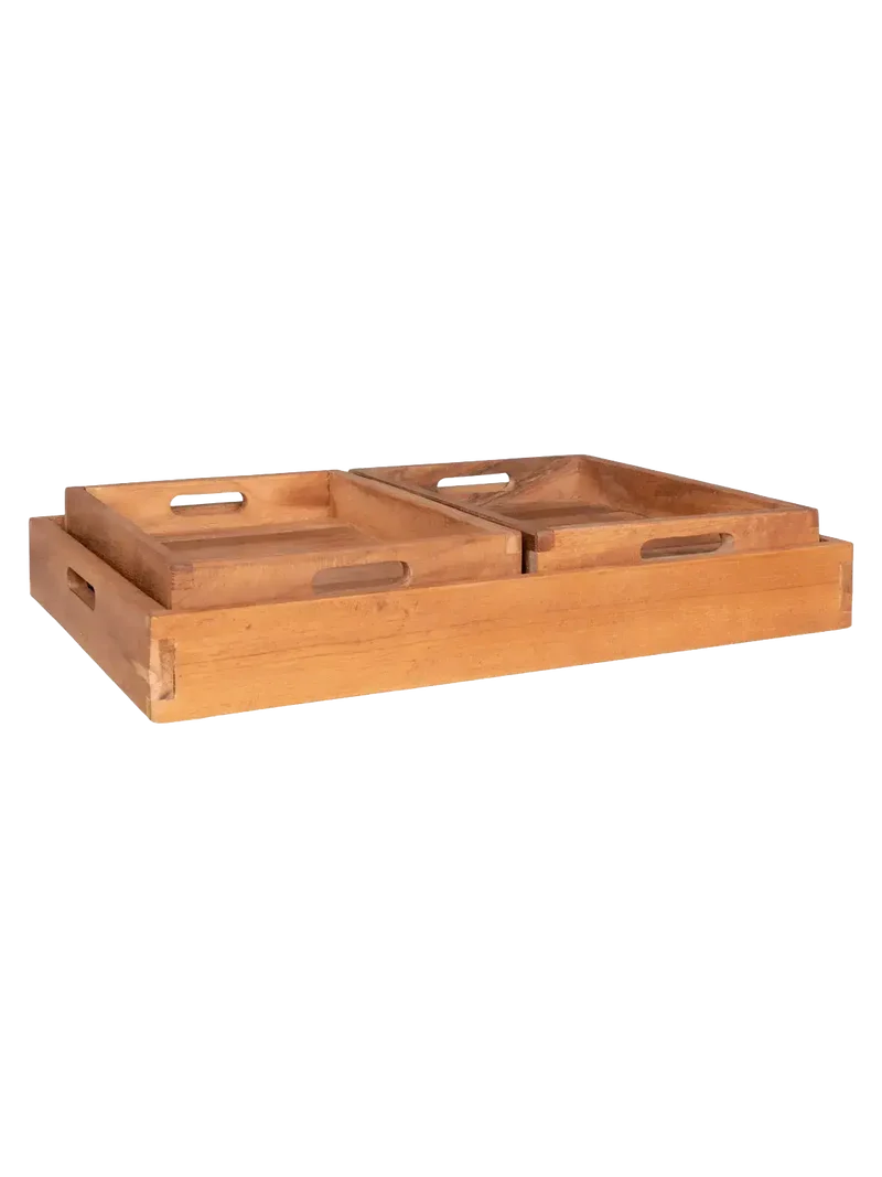 Faro Tablett Teakholz, natur
