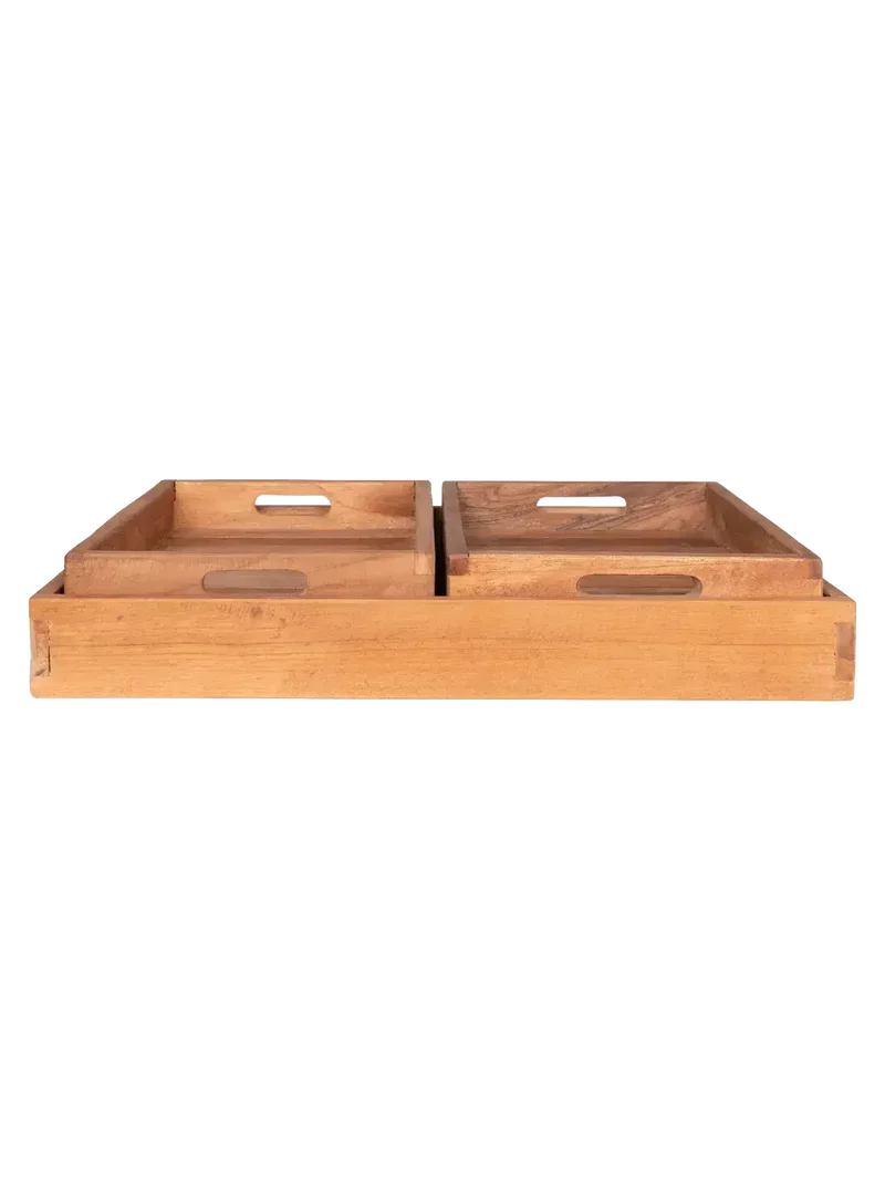 Faro Tablett Teakholz, natur