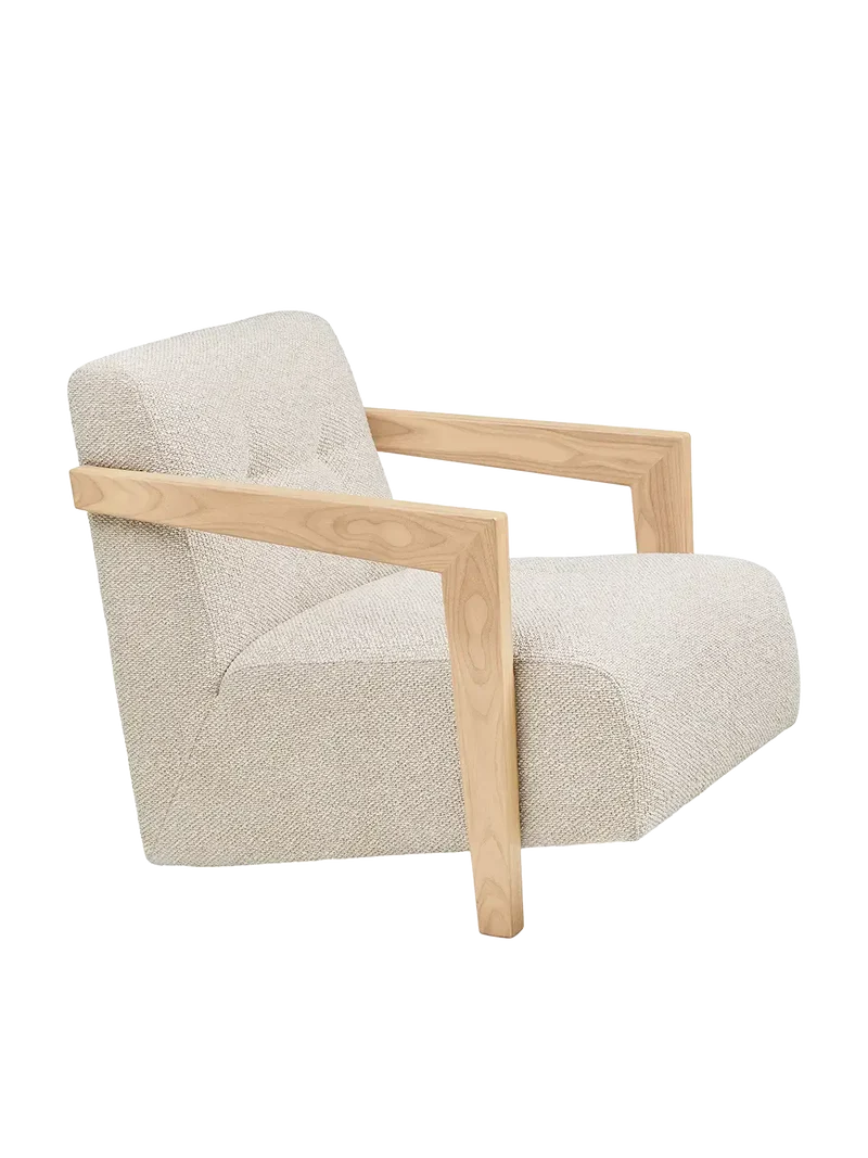 Caracas Loungesessel mit Armlehne Eiche, beige