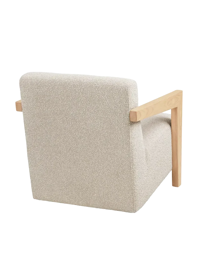Caracas Loungesessel mit Armlehne Eiche, beige