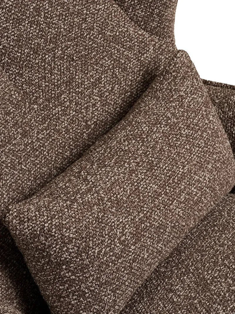 Blenheim Loungesessel braun, Bronzebeine, mit Drehfunktion