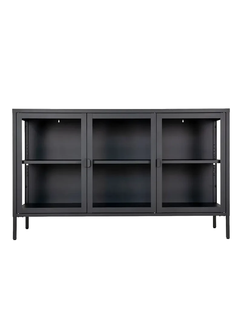 Brisbane Sideboard Stahl/Glas