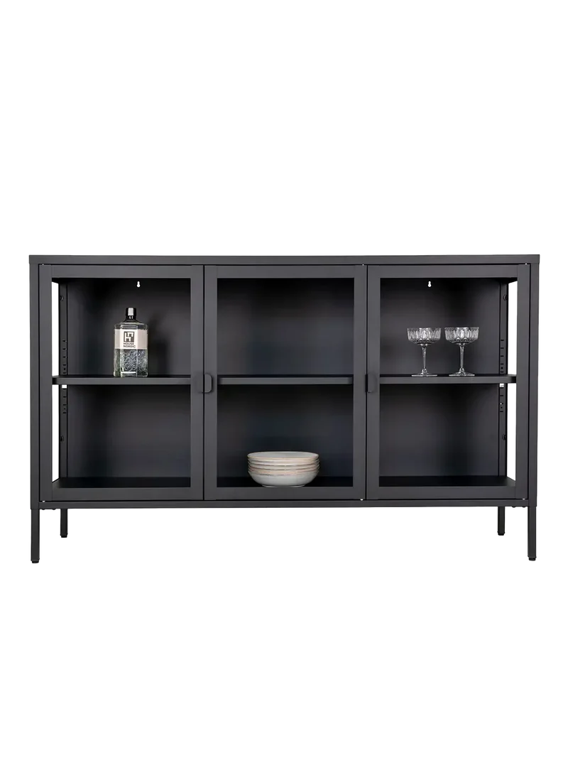 Brisbane Sideboard Stahl/Glas