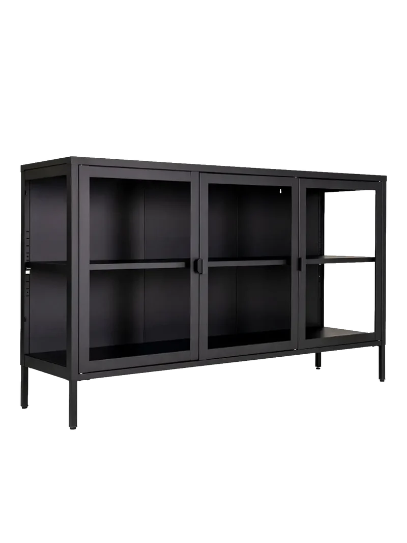 Brisbane Sideboard Stahl/Glas